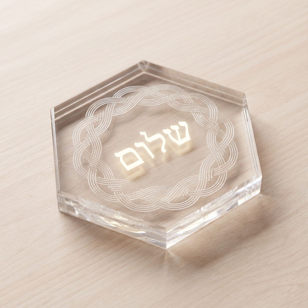 Diagonal view of amulet